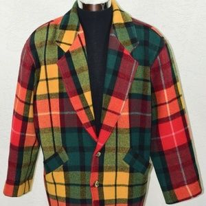 Vintage Wool Jacket Blazer Coat Mens Large